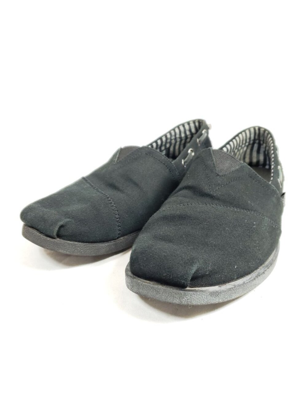 Bobs Skechers Women's Size 10 Espadrilles Slip On Shoes Black Canvas - Picture 2 of 8